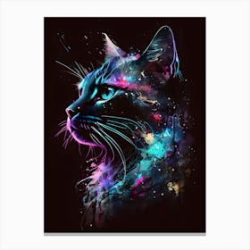 Colourful Cat Canvas Print