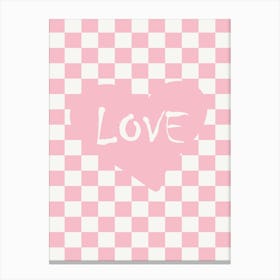 Love Pink 4 Canvas Print