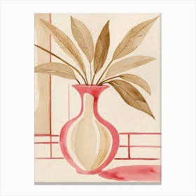 Pink Vase Canvas Print