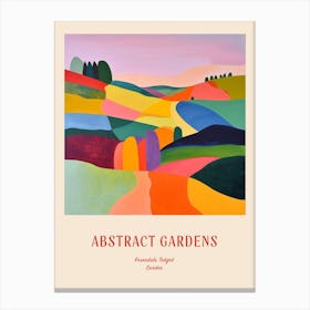 Colourful Gardens Rosendals Trdgrd Sweden 2 Red Poster Canvas Print