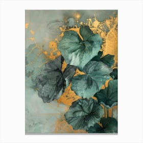 'Green Leaves' 1 Canvas Print