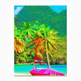 Palawan Island Malaysia Pop Art Photography Tropical Destination Canvas Print