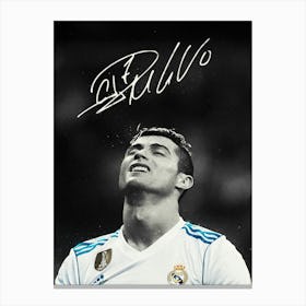 Cristiano Ronaldo Vintage Canvas Print