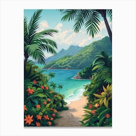 Tropical Landscape 1 Canvas Print