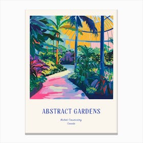 Colourful Gardens Muttart Conservatory Canada 2 Blue Poster Canvas Print