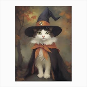 Witch Cat 3 Canvas Print