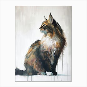 Somali Cat Painting 2 Canvas Print