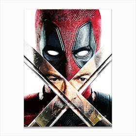 Deadpool And Wolverine 3 Canvas Print