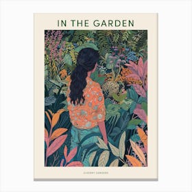 In The Garden Poster Giverny Gardens France 1 Canvas Print