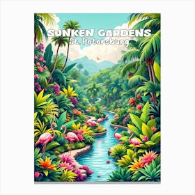 Sunken Gardens Canvas Print