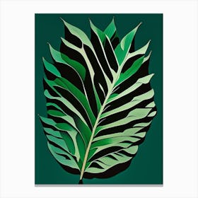 Valerian Leaf Vibrant Inspired 3 Canvas Print