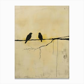 Birds On A Wire 11 Canvas Print