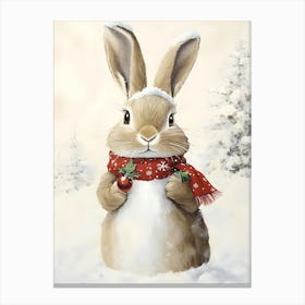 Christmas Bunny 8 Canvas Print