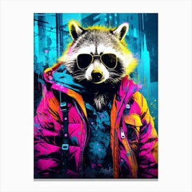 Raccoon Urban Explorer 7 Canvas Print