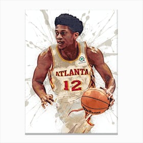 De Andre Hunter Atlanta Hawks Canvas Print