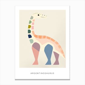 Nursery Dinosaur Art Argentinosaurus 2 Poster Canvas Print