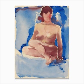 Georgia O'Keeffe - Seated Nude Canvas Print