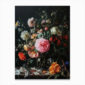 Baroque Flowers 2 Canvas Print
