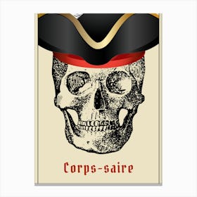 Corsair Skull Humor Canvas Print