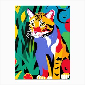 Tiger In The Jungle 5 Canvas Print