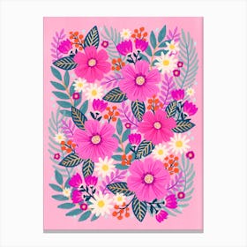 Pink Garden Canvas Print