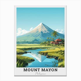 Mount Mayon Travel Canvas Print