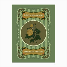 Retro Floral Poster Canvas Print