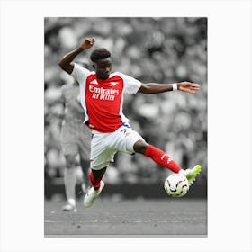 Bukayo Saka Of Arsenal Canvas Print