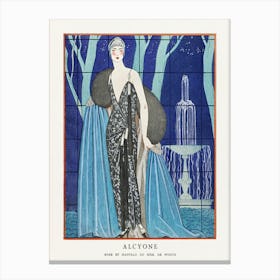 Alcyone Robe Et Manteau Du Soir, De Worth (1923), George Barbier Canvas Print