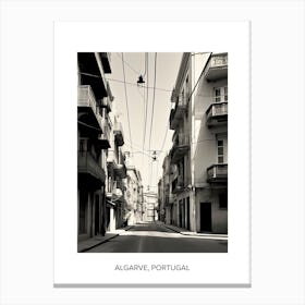 Poster Of Athens, Greece, Photography In Black And White 4 Canvas Print