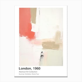 World Tour Exhibition, Abstract Art, London, 1960 4 Canvas Print