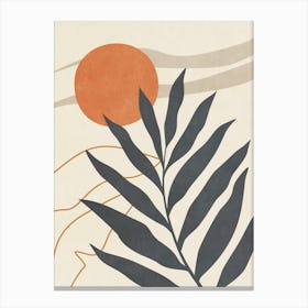 Leaf and Sun Canvas Print