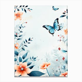 Floral Wallpaper Canvas Print