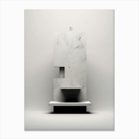 minimalism interior design Canvas Print