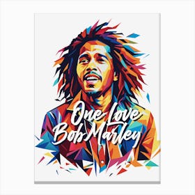 Bob Marley in WPAP Pop Art 1 Canvas Print