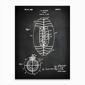Football Laces Patent Print Football Gifts Football Wall Art Football Decor Football Print Football Vintage Football Decor Sf1171 Canvas Print