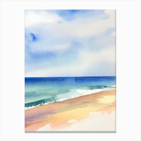 Cottesloe Beach, Australia Watercolour Canvas Print