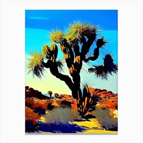 Joshua Tree By Desert Spring Nat Viga Style  (3) Canvas Print