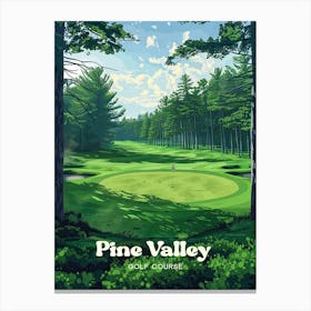 Pine Valley Golf Club Curtis Cup Travel Art Leinwandbild