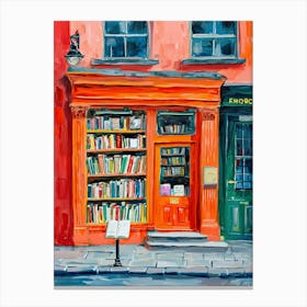 Dublin Book Nook Bookshop 3 Canvas Print