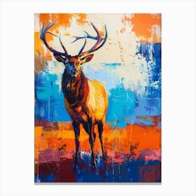 Elk painting 3 Canvas Print