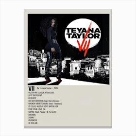 Vii By Teyana Taylor 2014 Poster 2 Canvas Print