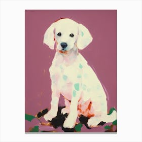 A Poodle Dog Painting, Impressionist 1 Canvas Print