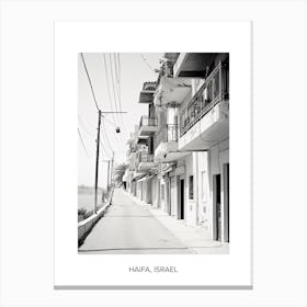 Poster Of Kusadasi, Turkey, Photography In Black And White 2 Canvas Print