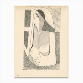 Woman At The Window, Mikuláš Galanda Canvas Print