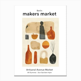 Berlin Artisanal Avenue Market 1 Canvas Print