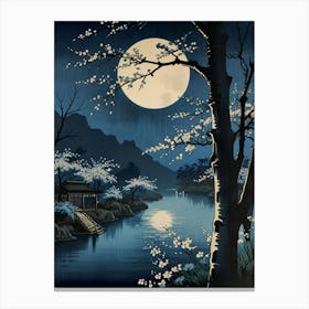 Moonlight Over A River Toile