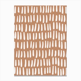 Terracotta Abstract Art Canvas Print