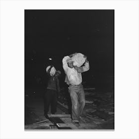 Untitled Photo, Possibly Related To Stevedores Handling Drum, New Orleans, Louisiana By Russell Lee 1 Canvas Print