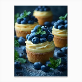 Blueberry Cupcakes 1 Canvas Print